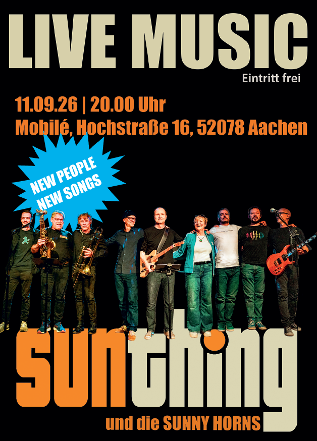 Konzert am 11.09.26 im Mobil&eacute; Aachen